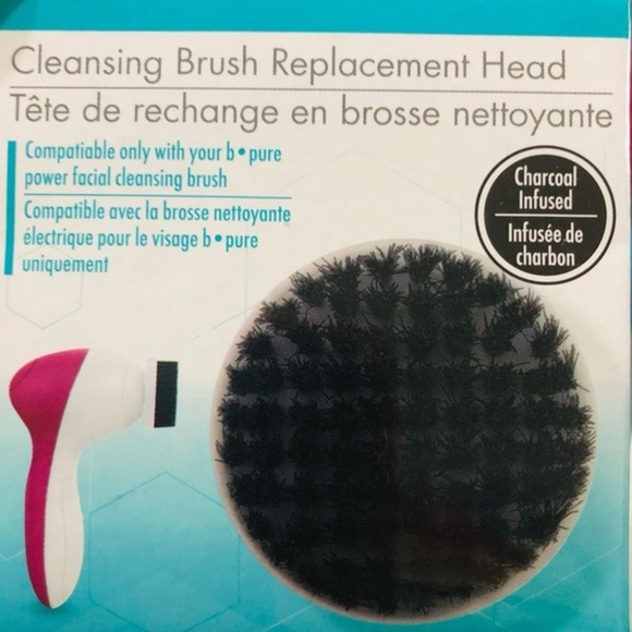 5pc Power Facial Cleansing set foot pumice scrubber with 4 replaceable heads new - Picture 3 of 10